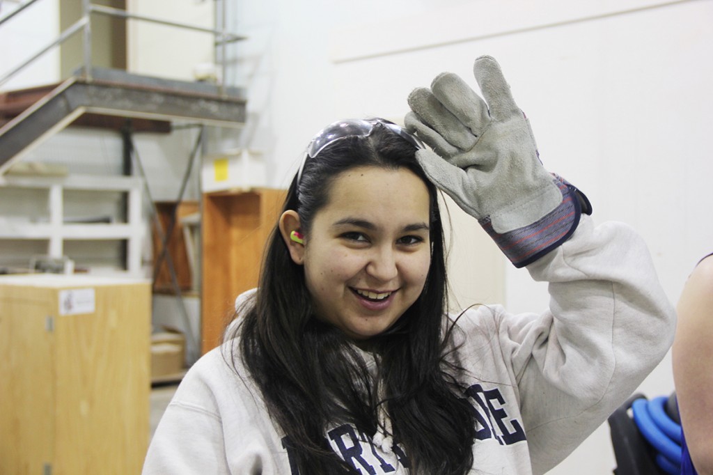 Kimberley Kessel is training to be a flood technician at the Squamish Nation Trades Centre.